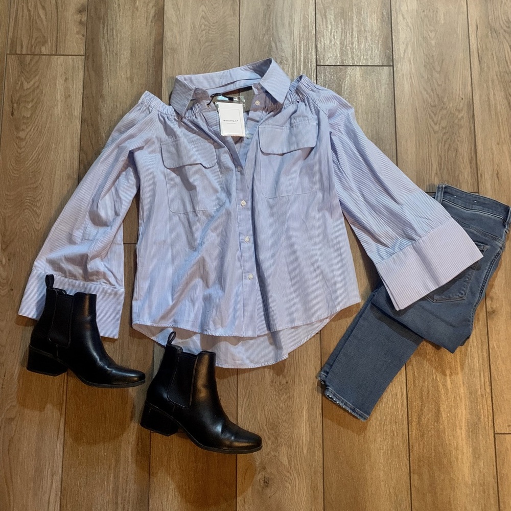 Mianyang La off-the-shoulder top